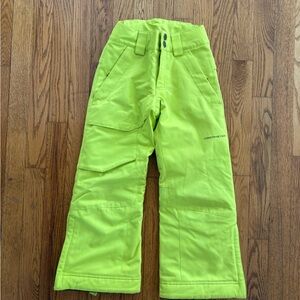 Obermeyer Neon Yellow Ski Pants